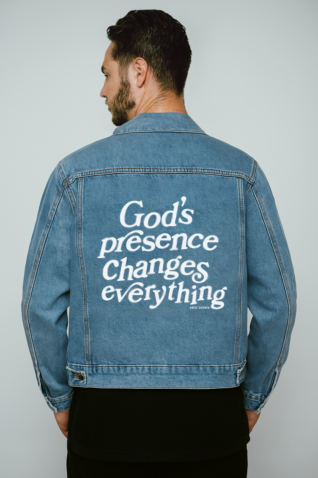 GOD'S PRESENCE DENIM JACKET